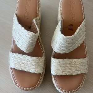 NEW Splendid Linda Straw Wedges 9.5